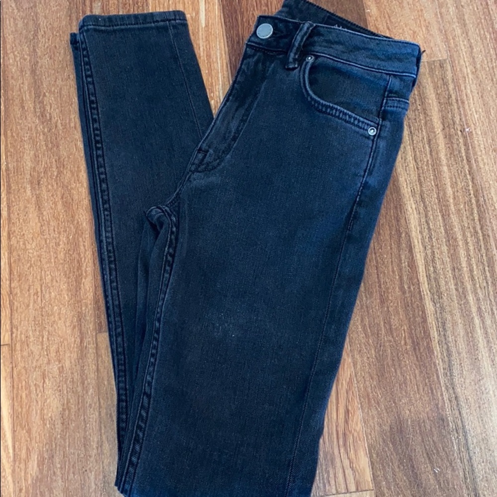 all saints black denim skinny jeans